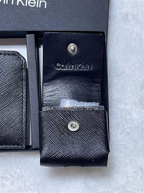 Saffiano Leather Card Case Bifold Wallet 